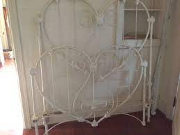 Victorian Antique Iron Bed Heart Shaped