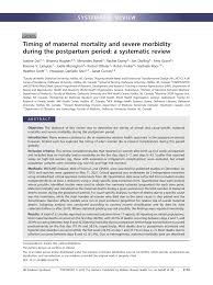 maternal mortality and severe morbidity