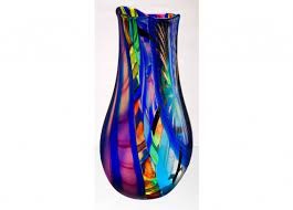 Handicraft Venetian Glass Vase Murano