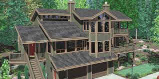 view house plans sloping lot house
