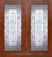 Knotty Alder Wood Patio Doors With
