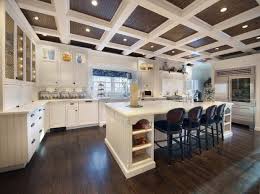 coffered ceiling made of wood drywall