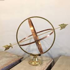 copper armillary sphere imported