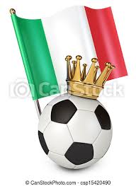 Check out our italian soccer ball selection for the very best in unique or custom, handmade pieces from our shops. Soccer Ball With A Golden Crown Flag Of Italy The Winner Of The International Soccer Tournament White Background 3d Canstock