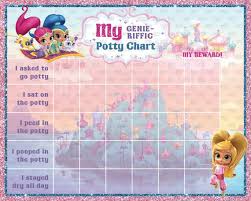 Shimmer And Shine Potty Training Chart Free By