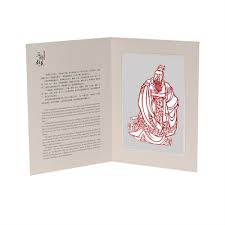 Chinese Wind Stereo Greeting Card Paper Cutting