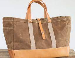 Garden Tool Tote In Waxed Canvas