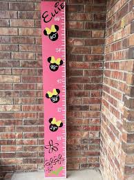 Personalized Minnie Mouse Growth Chart By Taloolahbelle On