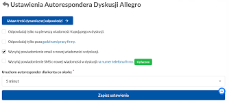 AUTORESPONDER ALLEGRO AUTOMATYCZNE ODPOWIEDZI - Sklep, Opinie, Cena w  Allegro.pl