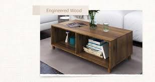 The coffee table is made of pvc veneer and is extremely easy to install. Coffee Tables Buy Wooden Coffee Tables Online In India Best Designs In India Amazon In