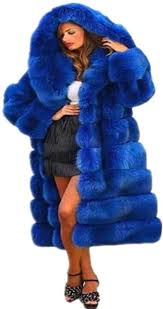 Womens 7xl Thick Faux Fur Coat Big
