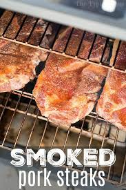 smoked pork steaks dry rub smoked