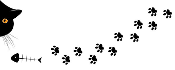 cat paw background vector art icons