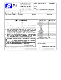 sss payment slip form for self emplo