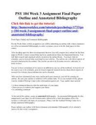 Annotated Bibliography   Cedar Valley College