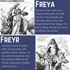 Freyr was also attended by the messenger skirnir and the servants byggvir and beyla, who were husband and wife. Facebook