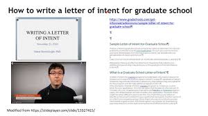 how to write a letter of intent section