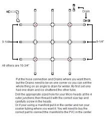 pvc watering grid