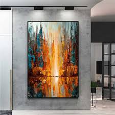 Modern Abstract Oil Painting Hand