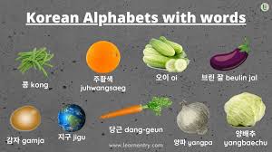 A korean letter is hangul. Korean Alphabets With Words And Pictures Learn Entry