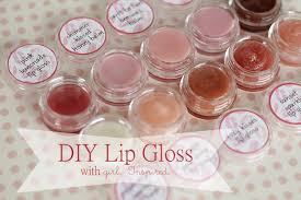 lip gloss diy and printable labels