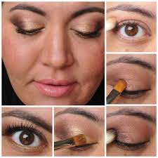 smoky gold eyeshadow tutorial my