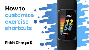 fitbit charge 5 exercise shortcuts how