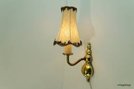 Vintage Swedish Brass Wall Sconce Brass