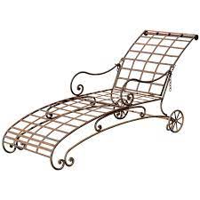 Wrought Iron Chaise Lounge Outdoor
