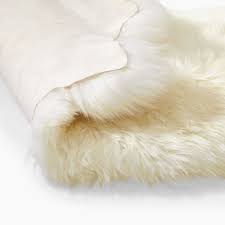 faux sheepskin washable rug west elm