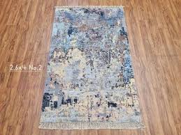 rectangular hand knotted rugs abstract