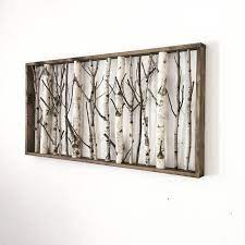 White Birch Forest Wall Art 48 X 22 Or