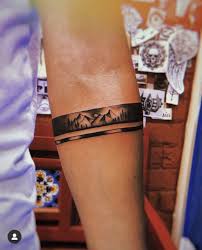 Mountain Armband Tattoo Design Armband Tattoo Design Arm