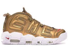 The original air was replaced by supreme and made hypebeasts and sneakerheads obsessed. Nike Air More Uptempo Supreme Suptempo Gold 902290 700