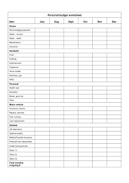 10 Printable Monthly Budget Templates Proposal Sample