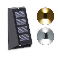 Art Deco Solar Wall Lamps Outdoor Fence