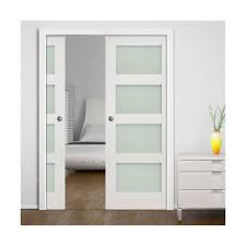 Frosted Glass Interior Wood Doors For