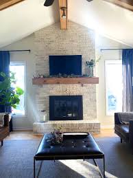 to mount a tv over a brick fireplace