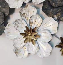 Multicolor Iron Flowers Hanging Wall