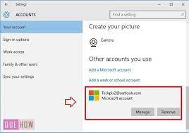 On the accounts screen, click on family & other people > microsoft account > remove button. How To Delete Microsoft Account In Windows 10 Quehow