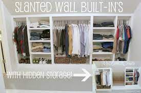 Slanted Wall Closet Bedroom Attic Storage