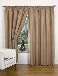 canvas taupe curtains pencil pleat tape