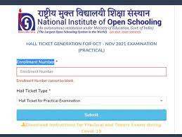nios hall ticket 2021 released for 10th