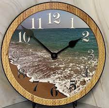 Beach Wall Clock 8 Sizes Extra Quiet