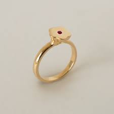 MEREWIF : Shop All : BLOSSOM RING - RUBY