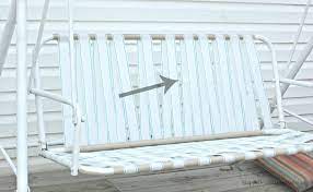 Fix Broken Canvas On A Porch Swing