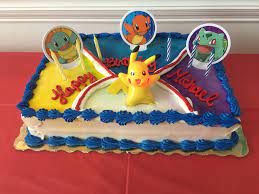 Pokemon Party cake with lightup Pikachu from Publix | Pokemon party, Party  cakes, Cake