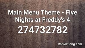 five nights at freddy s 4 roblox id