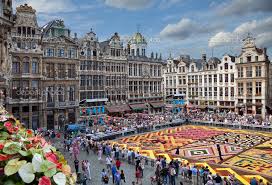 flower carpet in grand place of