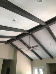 accenting a ceiling with exposed beams